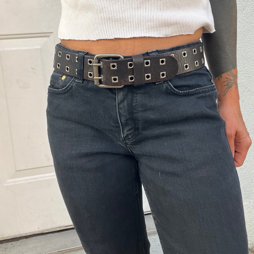 Roberto Cavalli boot cut jeans xs 38 extra small black y2k 00s 90s italy bootcut